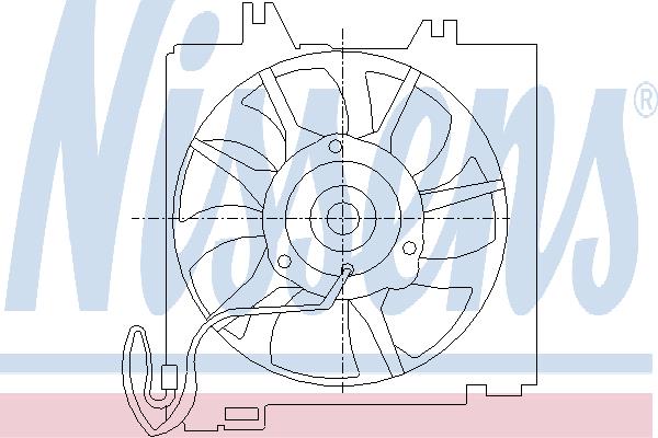 Nissens 85456 Hub, engine cooling fan wheel 85456: Buy near me in Poland at 2407.PL - Good price!