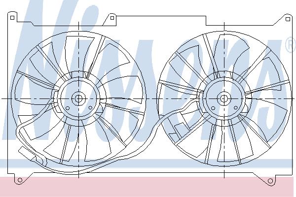 Nissens 85486 Hub, engine cooling fan wheel 85486: Buy near me in Poland at 2407.PL - Good price!