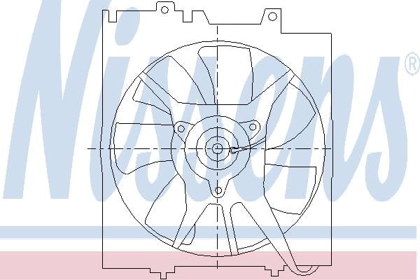 Nissens 85491 Hub, engine cooling fan wheel 85491: Buy near me in Poland at 2407.PL - Good price!