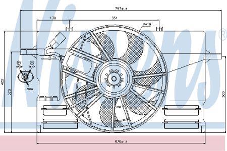 Nissens 85492 Hub, engine cooling fan wheel 85492: Buy near me in Poland at 2407.PL - Good price!