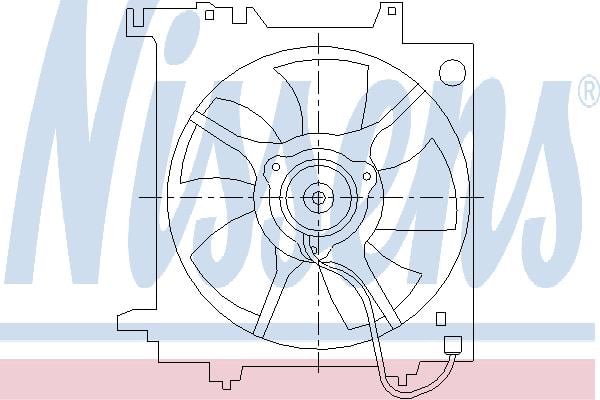 Nissens 85493 Hub, engine cooling fan wheel 85493: Buy near me in Poland at 2407.PL - Good price!