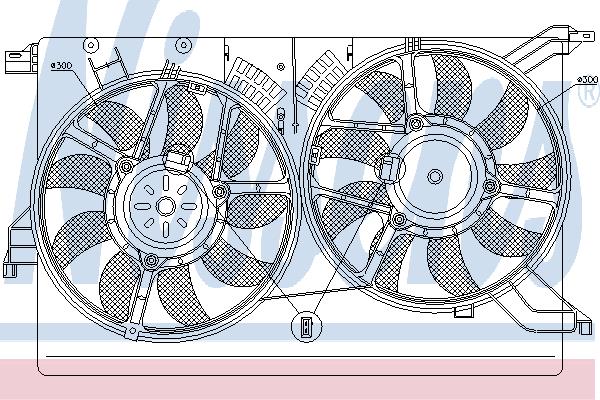 Nissens 85523 Hub, engine cooling fan wheel 85523: Buy near me in Poland at 2407.PL - Good price!