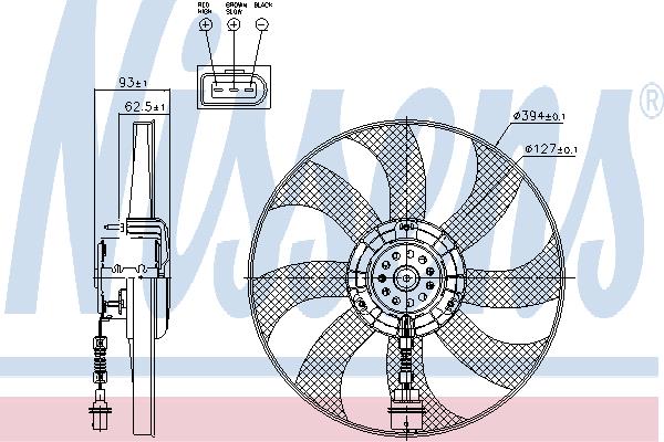 Nissens 85549 Вентилятор радіатора охолодження 85549: Приваблива ціна - Купити у Польщі на 2407.PL!
