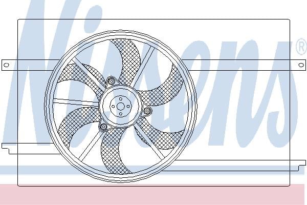 Nissens 85590 Hub, engine cooling fan wheel 85590: Buy near me in Poland at 2407.PL - Good price!