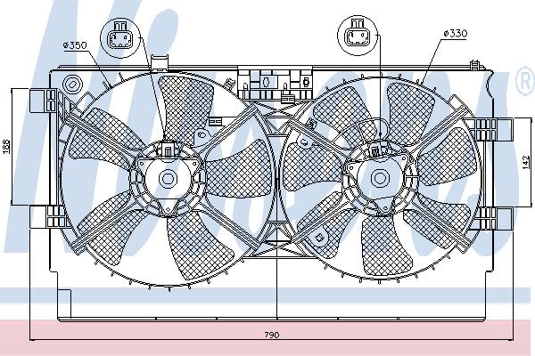 Nissens 85635 Hub, engine cooling fan wheel 85635: Buy near me at 2407.PL in Poland at an Affordable price!