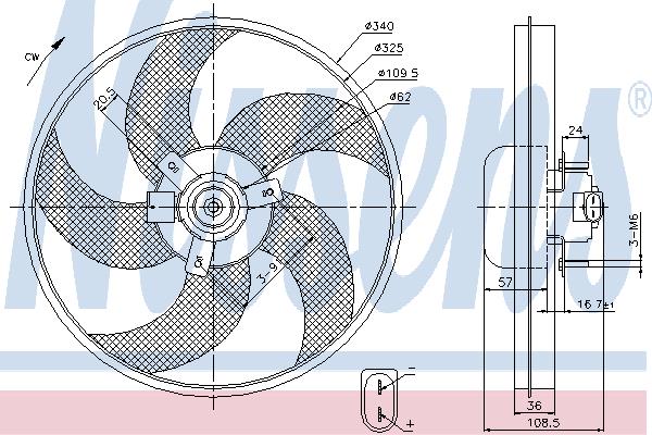 Nissens 85668 Вентилятор радиатора охлаждения 85668: Отличная цена - Купить в Польше на 2407.PL!