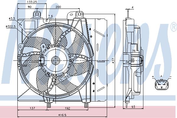 Nissens 85670 Hub, engine cooling fan wheel 85670: Buy near me in Poland at 2407.PL - Good price!