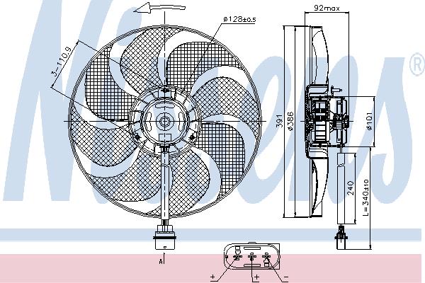 Nissens 85690 Вентилятор радиатора охлаждения 85690: Отличная цена - Купить в Польше на 2407.PL!
