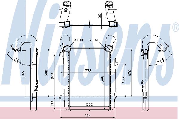 Nissens 97059 Intercooler, charger 97059: Buy near me at 2407.PL in Poland at an Affordable price!