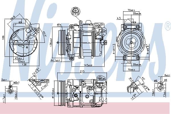 Nissens 890073 Compressor 890073: Buy near me at 2407.PL in Poland at an Affordable price!