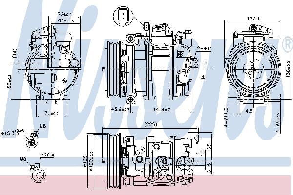 Nissens 890191 Compressor 890191: Buy near me at 2407.PL in Poland at an Affordable price!
