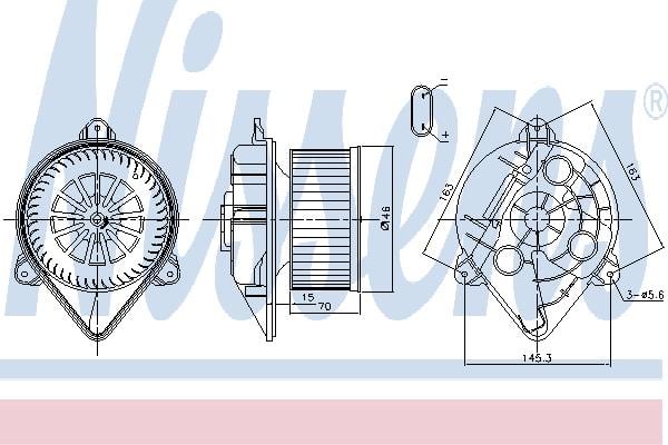 Nissens 87265 Fan assy - heater motor 87265: Buy near me in Poland at 2407.PL - Good price!