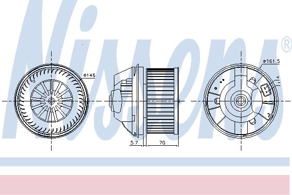 Nissens 87245 Hub, engine cooling fan wheel 87245: Buy near me in Poland at 2407.PL - Good price!