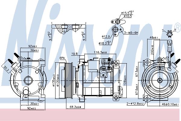 Nissens 890152 Compressor 890152: Buy near me at 2407.PL in Poland at an Affordable price!