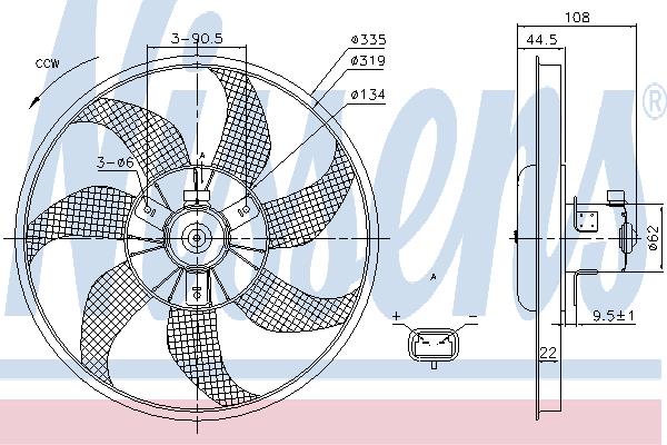 Nissens 85781 Hub, engine cooling fan wheel 85781: Buy near me at 2407.PL in Poland at an Affordable price!