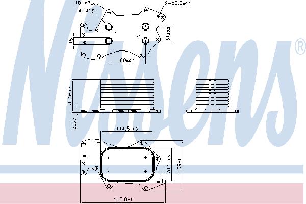 Nissens 90910 Oil cooler 90910: Buy near me in Poland at 2407.PL - Good price!