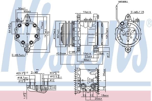 Nissens 89691 Compressor 89691: Buy near me at 2407.PL in Poland at an Affordable price!