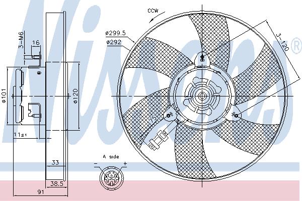 Nissens 85799 Hub, engine cooling fan wheel 85799: Buy near me in Poland at 2407.PL - Good price!