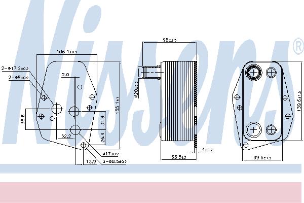 Nissens 90904 Радиатор масляный 90904: Отличная цена - Купить в Польше на 2407.PL!