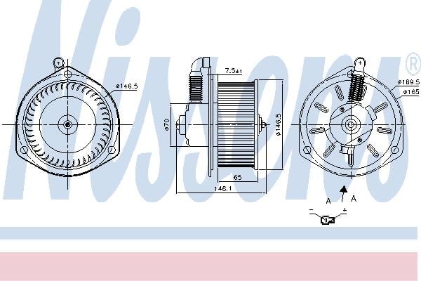 Nissens 87163 Hub, engine cooling fan wheel 87163: Buy near me in Poland at 2407.PL - Good price!