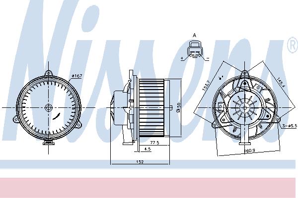 Nissens 87248 Fan assy - heater motor 87248: Buy near me in Poland at 2407.PL - Good price!
