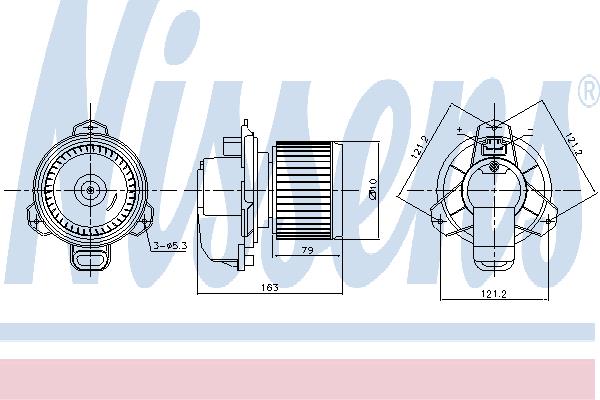 Nissens 87165 Fan assy - heater motor 87165: Buy near me in Poland at 2407.PL - Good price!