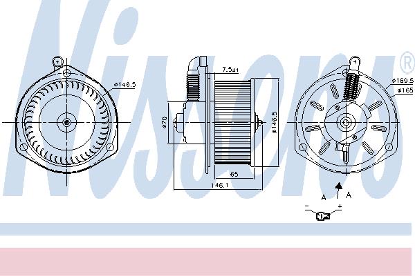 Nissens 87204 Fan assy - heater motor 87204: Buy near me in Poland at 2407.PL - Good price!