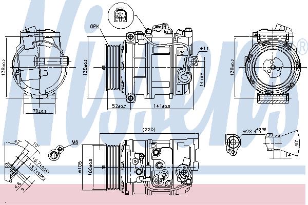 Nissens 890197 Compressor 890197: Buy near me at 2407.PL in Poland at an Affordable price!
