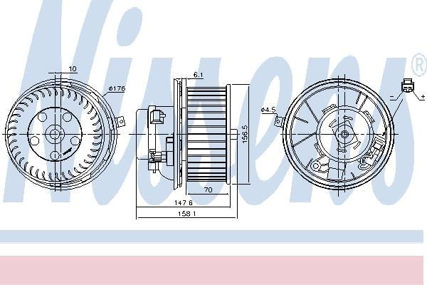 Nissens 87187 Hub, engine cooling fan wheel 87187: Buy near me in Poland at 2407.PL - Good price!