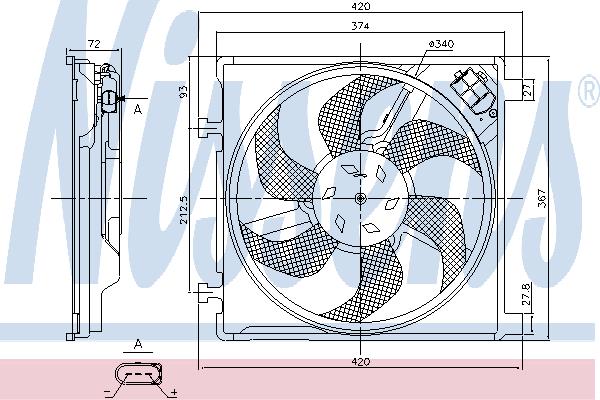 Nissens 85868 Вентилятор радиатора охлаждения 85868: Отличная цена - Купить в Польше на 2407.PL!