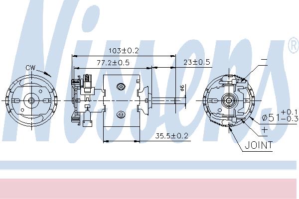 Nissens 87097 Fan assy - heater motor 87097: Buy near me in Poland at 2407.PL - Good price!