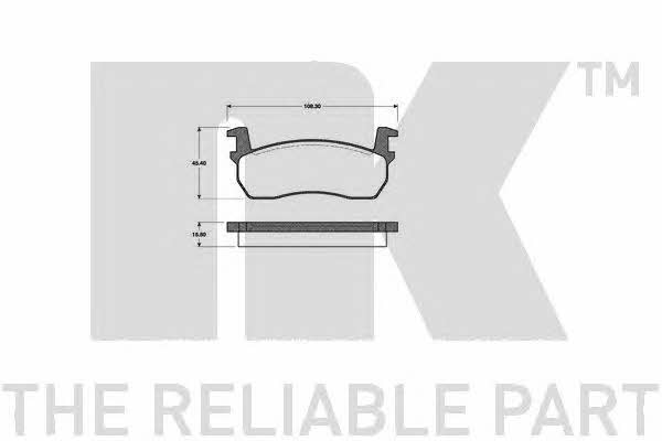 NK 222204 Scheibenbremsbeläge, Set 222204: Kaufen Sie zu einem guten Preis in Polen bei 2407.PL!