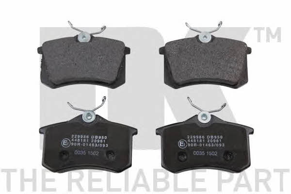 NK 229986 Rear disc brake pads, set 229986: Buy near me at 2407.PL in Poland at an Affordable price!