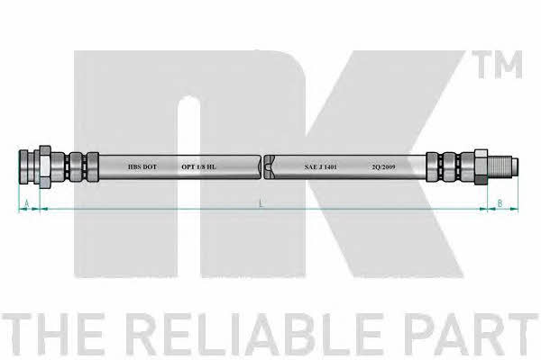 NK 851023 Brake Hose 851023: Buy near me in Poland at 2407.PL - Good price!