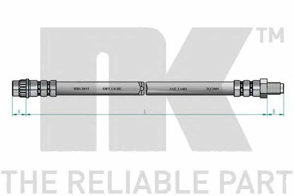 NK 851926 Brake Hose 851926: Buy near me in Poland at 2407.PL - Good price!