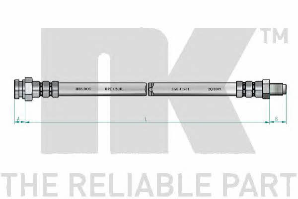 NK 8523106 Bremsschlauch 8523106: Kaufen Sie zu einem guten Preis in Polen bei 2407.PL!