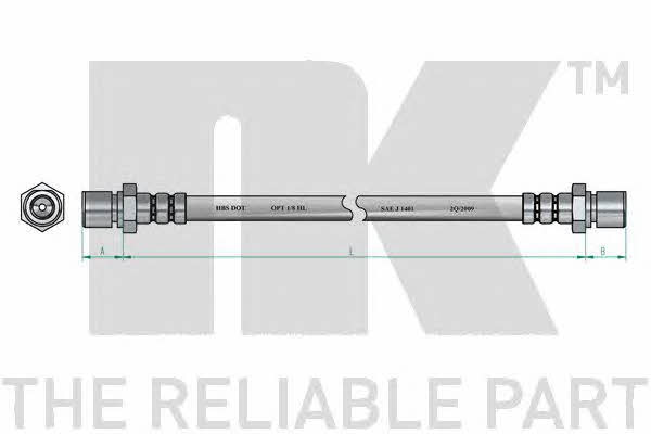 NK 852350 Brake Hose 852350: Buy near me in Poland at 2407.PL - Good price!