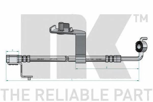 NK 8525107 Brake Hose 8525107: Buy near me in Poland at 2407.PL - Good price!