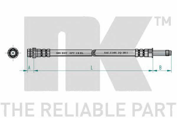 NK 8525146 Тормозной шланг 8525146: Отличная цена - Купить в Польше на 2407.PL!