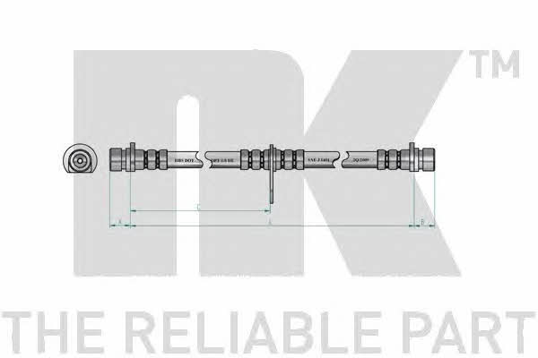 NK 852644 Brake Hose 852644: Buy near me in Poland at 2407.PL - Good price!