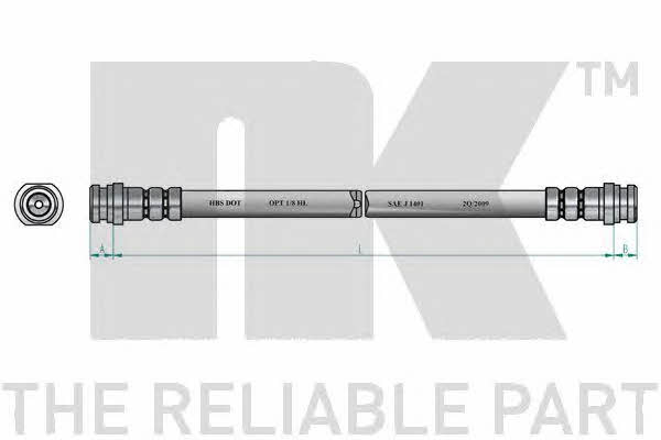 NK 853058 Bremsschlauch 853058: Kaufen Sie zu einem guten Preis in Polen bei 2407.PL!