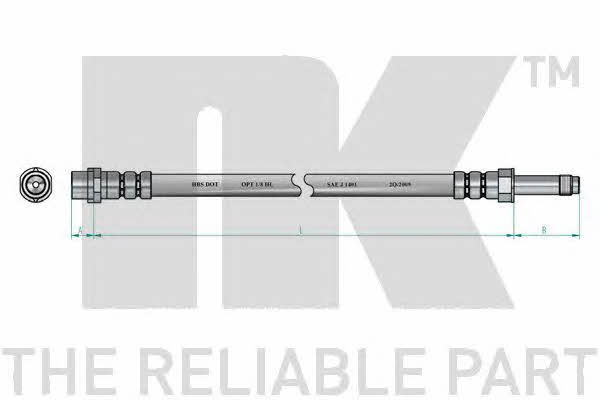 NK 853359 Brake Hose 853359: Buy near me in Poland at 2407.PL - Good price!