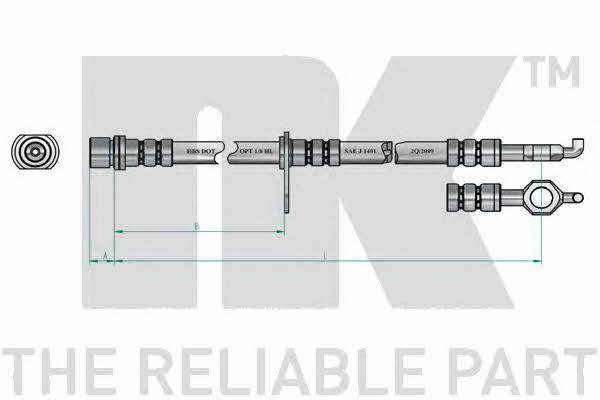 NK 8545149 Brake Hose 8545149: Buy near me in Poland at 2407.PL - Good price!