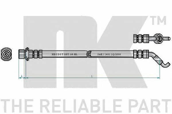 NK 8545182 Brake Hose 8545182: Buy near me in Poland at 2407.PL - Good price!