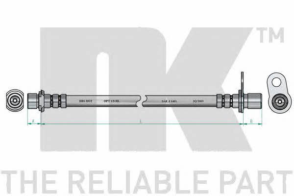NK 854551 Brake Hose 854551: Buy near me in Poland at 2407.PL - Good price!