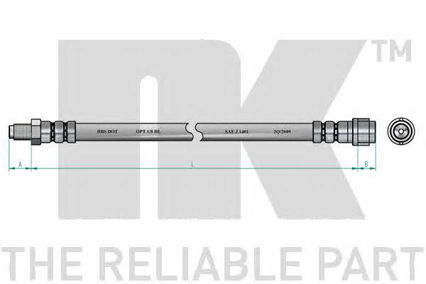 NK 854825 Bremsschlauch 854825: Kaufen Sie zu einem guten Preis in Polen bei 2407.PL!