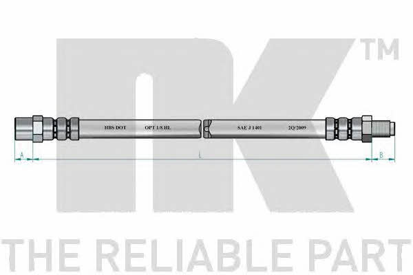 NK 854827 Brake Hose 854827: Buy near me at 2407.PL in Poland at an Affordable price!