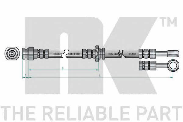 NK 855211 Тормозной шланг 855211: Отличная цена - Купить в Польше на 2407.PL!