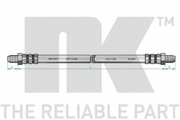 NK 859925 Brake Hose 859925: Buy near me in Poland at 2407.PL - Good price!