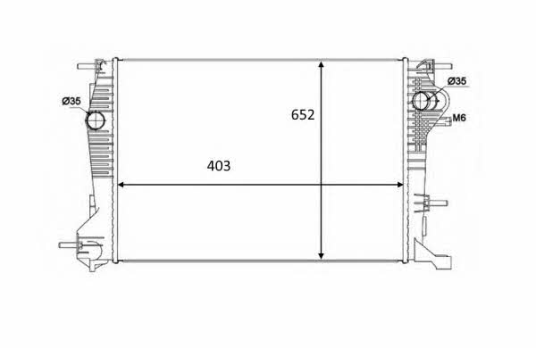 NRF 58488 Radiator, engine cooling 58488: Buy near me in Poland at 2407.PL - Good price!